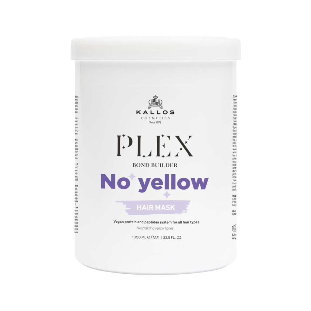 Kallos Plex Bond Builder No Yellow Hajpakolás 1000 ml