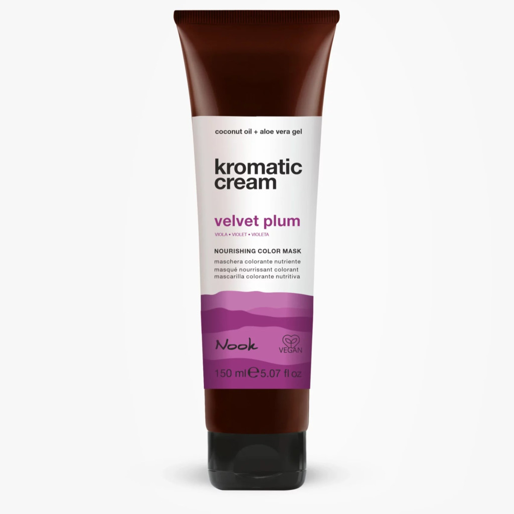 Nook kromatic cream Velvet Plum Ápoló Színező Maszk 150ml