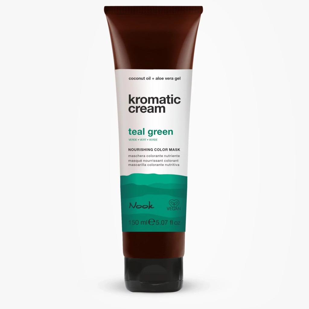 Nook kromatic cream Teal Green Ápoló Színező Maszk 150ml