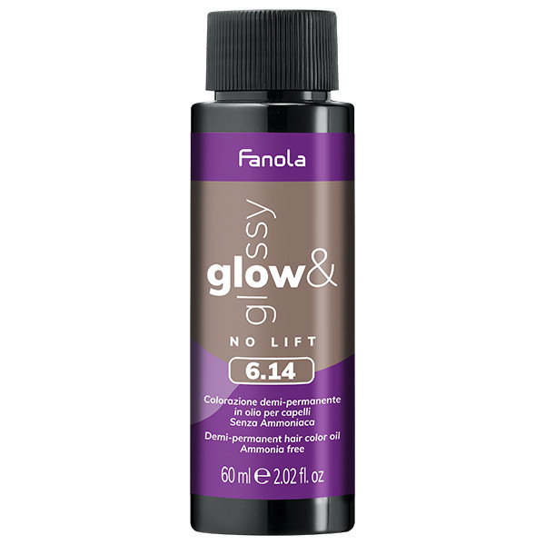 Fanola Glow & Glossy 6.14 hajszínező 60 ml