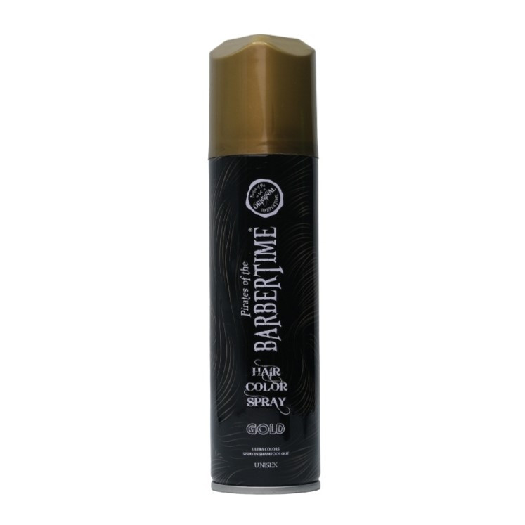 Barbertime Színes Hajlakk Arany 150 ml
