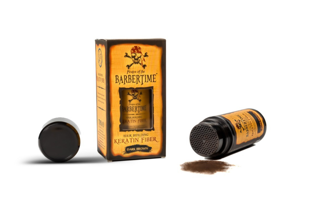 BARBERTIME Keratin Fiber Hajépítő Rost Sötétbarna 21 g