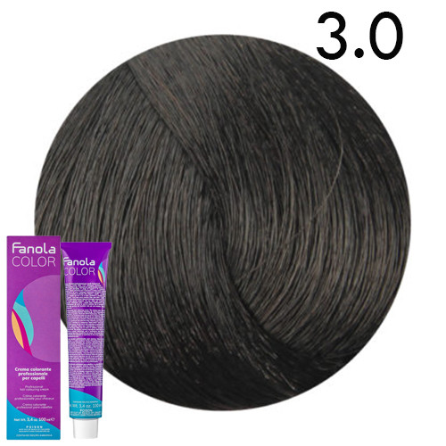 Fanola Color hajfesték 3.0 sötétbarna 100 ml