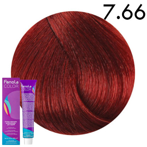 Fanola Color hajfesték 7.66 intenzív vörösszőke 100 ml Fanola Color hajfesték 7.66 intenzív vörösszőke 100 ml